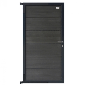 Elephant Forte Zauntor WPC anthrazit-Rahmen anthrazit 90x180cm inkl. Beschlag