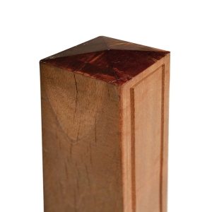 Torpfosten Luxus - 11x11x305cm aus Bangkirai Yellow Balau