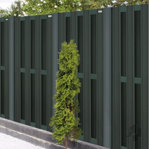 Elephant Design Sichtschutz WPC, anthrazit-anthrazit 90x180cm