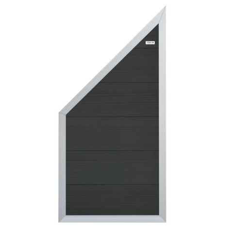 Elephant Sichtschutz Forte WPC anthrazit-Rahmen Alu WPC 90x180-93cm