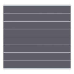 Steingrau-Abschlussleiste Silber