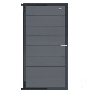 Elephant Zauntor Modular EVO 180 WPC steingrau 90x176cm, Leiste Anthrazit inkl. Beschlag