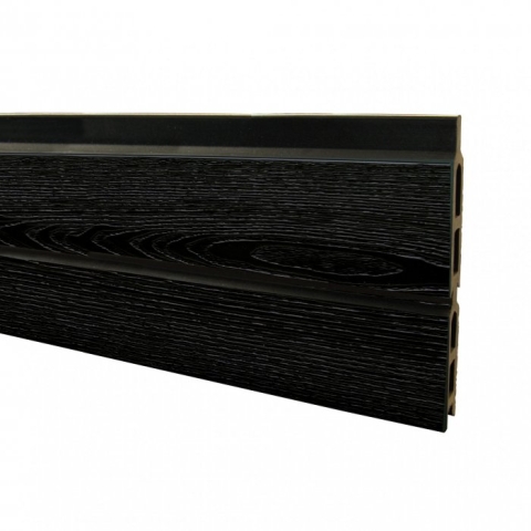 Elephant Steckzaun Set Rhombus WPC nero schwarz 180x178cm co-extrudiert