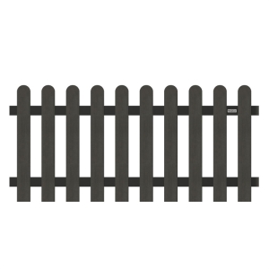 Elephant Classic-Vorgartenzaun anthrazit WPC abgerundet 180x80cm