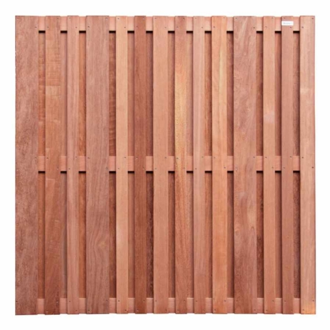 Elephant Hartholzzaun Stripes 180x180cm aus Cedrinho Holz