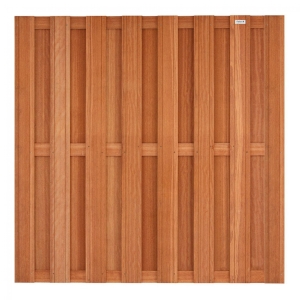 Elephant Keruing Hartholz Bohlenzaun gerade 180x180cm