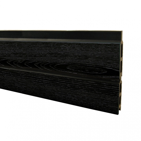 Elephant Einzellamelle Rhombus WPC nero co-extrudiert 14,1x180cm