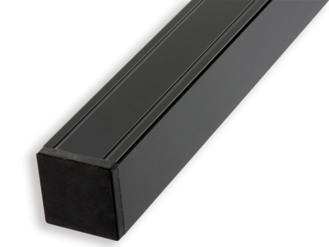 Elephant Torpfosten Alu-anthrazit 6,8x6,8x272cm mit Holzkern