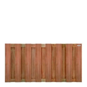 Elephant Keruing Hartholz-Bohlenzaun gerade 180x94cm