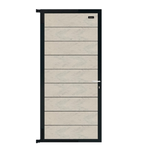 Elephant Zauntor Modular EVO 200 WPC Bi-Color wei&szlig; 90x195cm, Leiste Anthrazit inkl. Beschlag