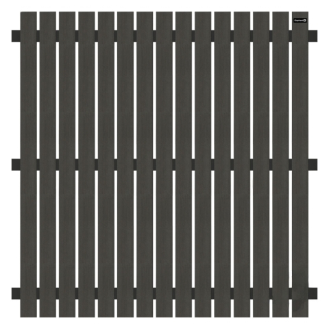 Elephant Dark Line senkrecht WPC anthrazit 180x180cm