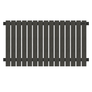 Elephant Vorgartenzaun WPC anthrazit DarkLine senkrecht 180x100cm