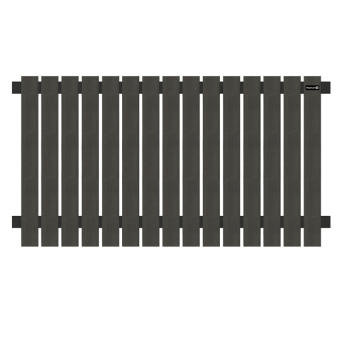 Elephant Vorgartenzaun WPC anthrazit DarkLine senkrecht 180x100cm