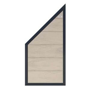 Elephant Sichtschutz Forte WPC Bi-Color wei&szlig;-Rahmen anthrazit 90x180-93cm