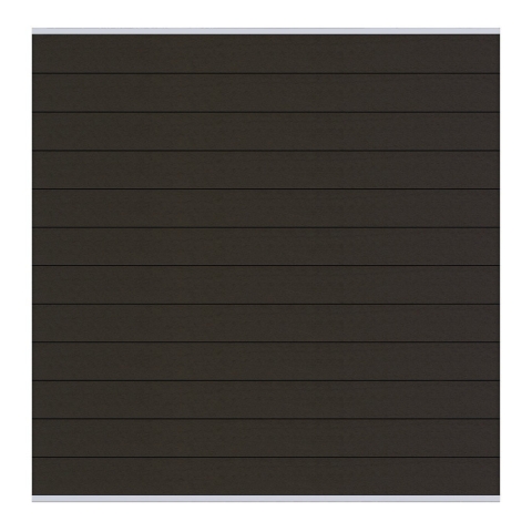 Elephant Steckzaun Set Mix and Match 180x174cm WPC anthrazit Leisten Silber