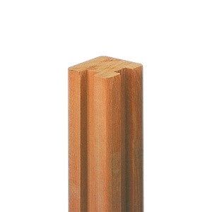 Elephant Bangkirai Eckpfosten f&uuml;r Steckzaun 7x7x275cm