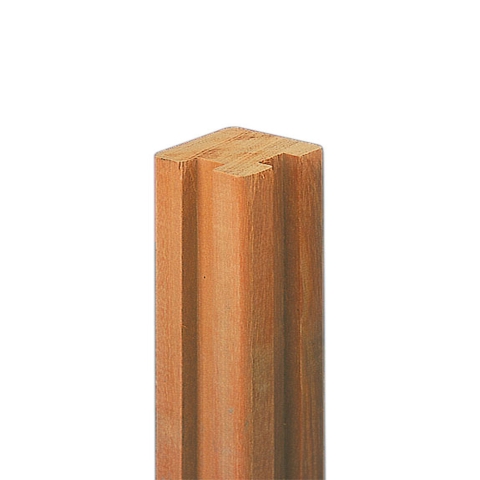 Elephant Bangkirai Eckpfosten f�r Steckzaun 7x7x275cm