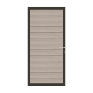 Elephant Mix and Match Zauntor anthrazit 90x189cm, Bausatz F&uuml;llung WPC Bicolor grau