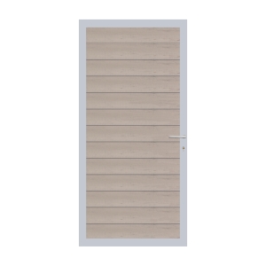 Elephant Mix and Match Zauntor Alu 90x189cm, Bausatz F&uuml;llung WPC Bicolor grau