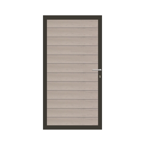 Elephant Mix and Match Zauntor Anthrazit 90x175cm, Bausatz F&uuml;llung WPC Bicolor grau