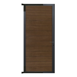 Elephant Mix and Match Zauntor anthrazit 90x189cm, Bausatz F&uuml;llung WPC Bi-Color Douala