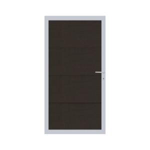 Elephant Mix and Match Zauntor Alu 90x175cm, Bausatz F&uuml;llung WPC extrabreit Anthrazit