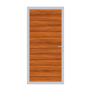 Elephant Mix and Match Zauntor Alu 90x189cm, Bausatz F&uuml;llung Jatoba