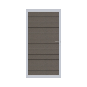 Elephant Mix and Match Zauntor Alu 90x175cm, Bausatz F&uuml;llung WPC-steingrau