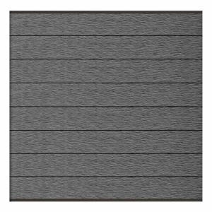 Elephant Steckzaun Modular EVO 180 WPC Steingrau co-extrudiert, Leisten Anthrazit 180x174cm