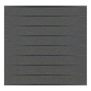 Elephant Steckzaun Modular EVO 180 WPC Steingrau co-extrudiert, Leisten Anthrazit 180x174cm