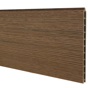 Elephant Steckzaun Mix and Match WPC Natural Dark Brown co-extrudiert XL 2x28x180cm 2er-Set