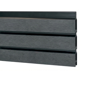 Elephant Steckzaun Triple Rhombus WPC Steingrau, 6er Set 180cm