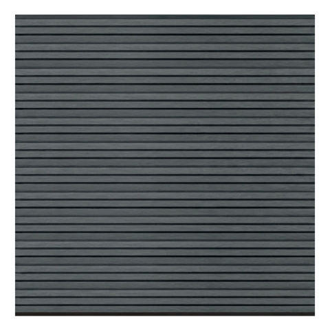 Elephant Steckzaun Set Triple Rhombus WPC Steingrau 180x178cm Leisten Schwarz