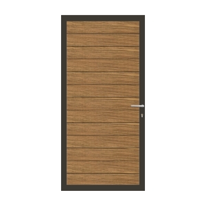 Elephant Mix and Match Zauntor anthrazit 90x189cm, Bausatz F&uuml;llung Thermo Frake-Hartholz