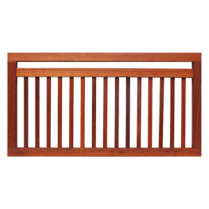 Elephant Industriell Vorgartenzaun Bangkirai 150x80cm ge&ouml;lt