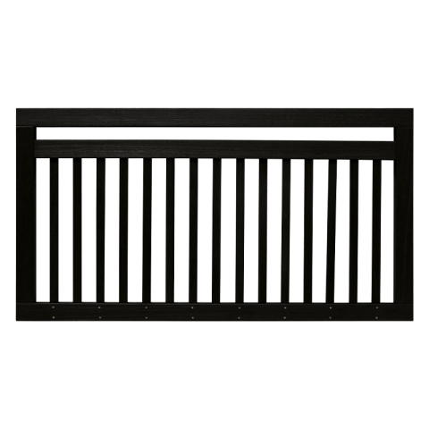 Elephant Industriell Vorgartenzaun Bangkirai schwarz gef�rbt 150x80cm