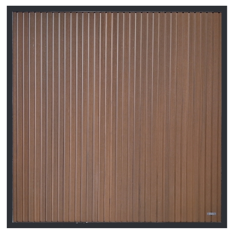 Elephant Dark Line Stripes Zaun 180x180cm Natural Dark Brown co-extrudiert