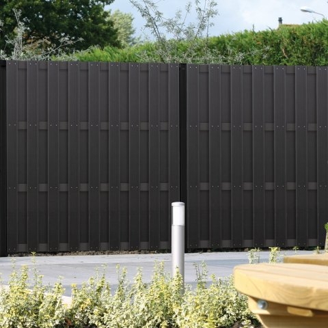 Elephant Basic Gartentor WPC anthrazit 90x180cm inkl. Beschl�ge