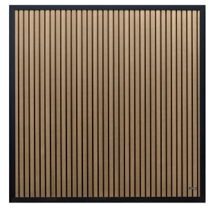 Elephant Dark Line Stripes Oak and Black 180x180cm co-extrudiert