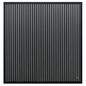 Elephant Dark Line Stripes WPC Zaun, Anthrazit 180x180cm