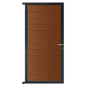 Elephant Mix and Match Zauntor anthrazit 90x175cm, Bausatz F&uuml;llung Bambus ge&ouml;lt