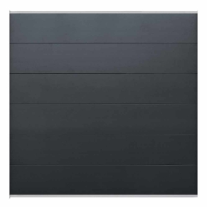 Elephant Steckzaun Set breit Mix and Match 180x174cm Aluminium BREIT anthrazit Leisten Silber