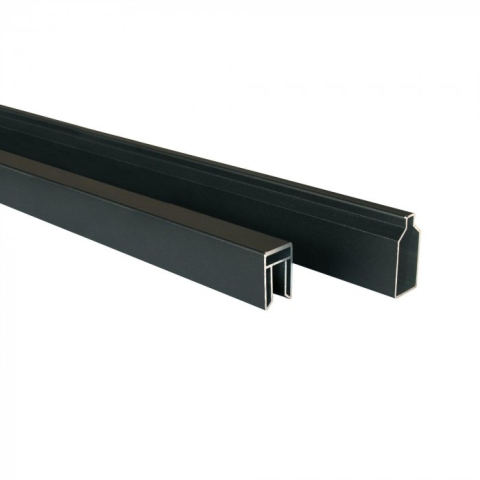 Elephant Steckzaun Set Rhombus WPC 180x178cm Ipe black co-extrudiert