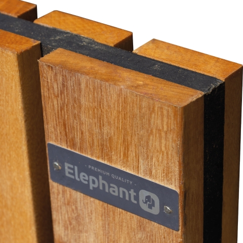 Elephant Hartholz Gartent�r Stripes Black 100x180cm ohne Schlo�fr�sung