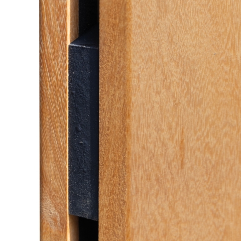 Elephant Hartholz Gartent�r Stripes Black 100x180cm ohne Schlo�fr�sung