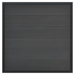 Elephant Forte Selbstbauzaun WPC anthrazit-Rahmen Alu anthrazit 180x180cm