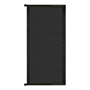 Elephant Forte Zauntor WPC anthrazit- Rahmen anthrazit 100x180cm inkl. Beschlag