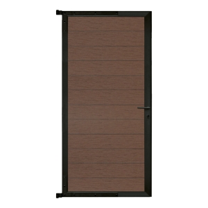 Elephant Zauntor Fusion WPC braun, Rahmen anthrazit 100x174cm inkl. Beschlag