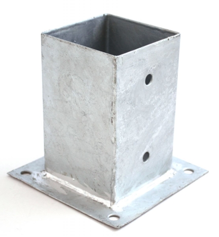 Aufschraubh�lse verzinkt 91x91x150mm