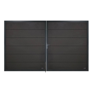 Elephant Forte Doppeltor DIN R, WPC anthrazit-Rahmen anthrazit 300x180cm inkl. Beschlag